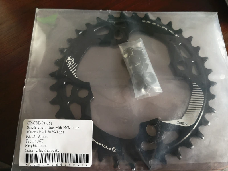 fouries сеть MTB кольцо 94BCD MTB велосипед Адреналин chainring зуб диска/кольцо в виде цепочки