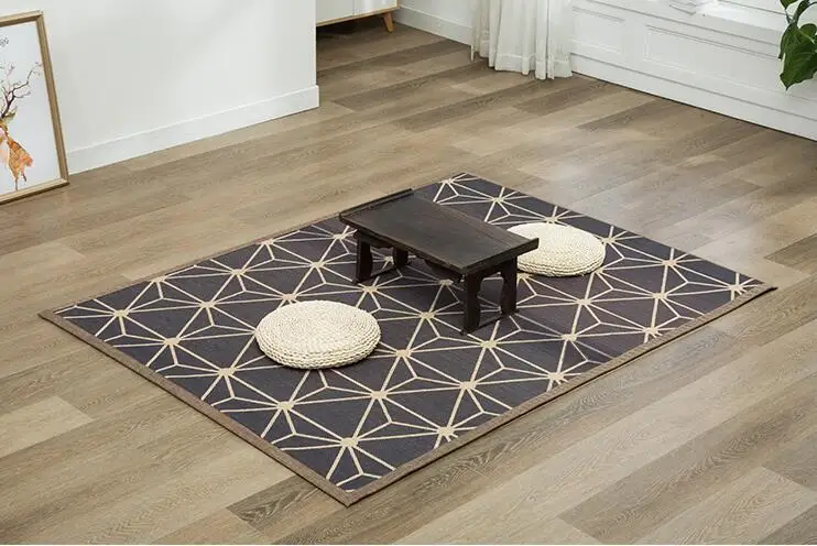 Бамбуковый ковер 130x150 см или 130x180 см прямоугольник Натуральный Бамбуковый Коврик для спальни гостиной столовой