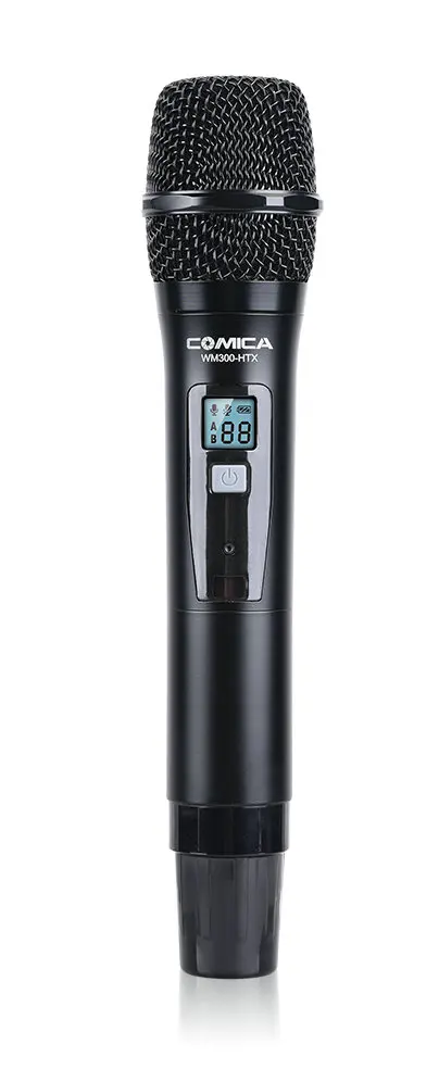 CoMica WM200/300HTX UHF 96-Каналы металлический Беспроводной ручной динамический микрофон передатчик для DSLR видеокамеры видео клипы VLog - Цвет: CVM-WM300HTX
