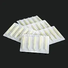 50 шт 15FT плоский наконечник пластиковые одноразовые татуировки насадки для татуировок наконечники сопла пластиковый стерильный Ассорти Татуировки наконечники трубки для боди-арта