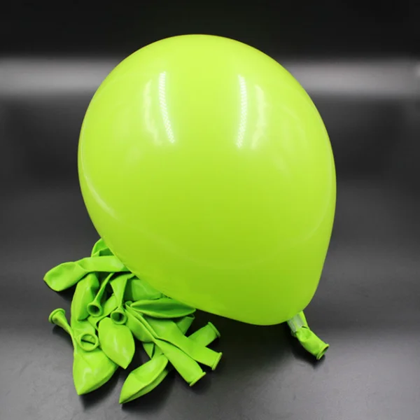 10 шт. черные шары 10 дюймов толстые 2,3 г латексные воздушные шары на день рождения шарики свадебные украшения клипсы для воздушных шаров, вечерние Globos вечерние поставки - Цвет: Fruit Green
