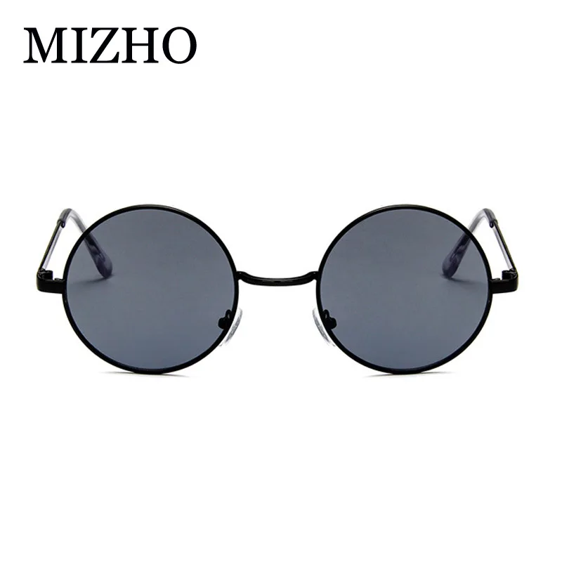 MIZHO Retro Round Sunglasses Women Brand Designer Yellow Sun Glasses For Ladies Alloy Quality Sunglasses female Oculus de sol