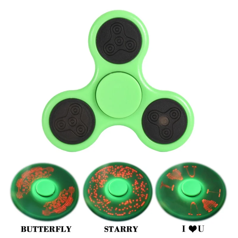 

LED Light Fidget Spinner Finger ABS EDC Hand Spinner Tri For Kids Autism ADHD 5 Styles Anxiety Stress Relief Focus Handspinner