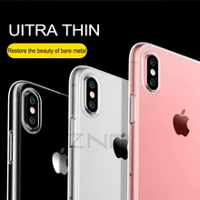 Ultra Thin Soft transparent TPU Case For Apple iPhone X 8 8 Plus 7