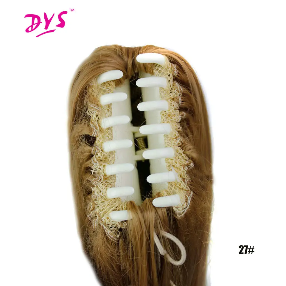 Длинные прямые Коготь В хвостике Deyngs накладные волосы 60 см с хвостиком из