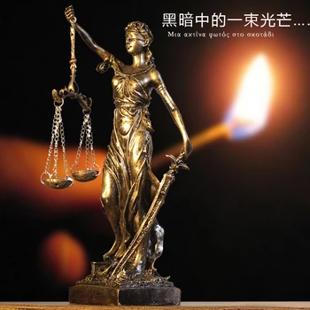 

Greek Goddess of Justice and Justice Decoration Model