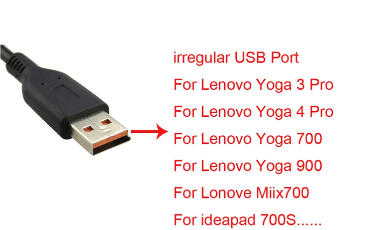 1 шт. USB Кабель AC адаптер питания зарядное устройство Шнур для зарядки lenovo Yoga3 Pro Yoga 3 Pro Yoga 4 Pro Yoga 700 900 miix 700