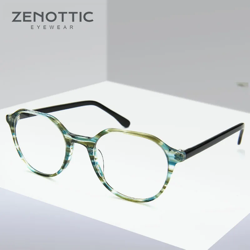 ZENOTTIC ретро круглые оптические очки для рецепта оправа женщин фотохромные с