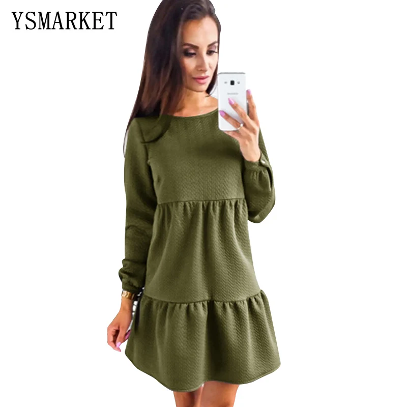 YSMARKET New Arrive Women Dress Autumn And Winter Fashion