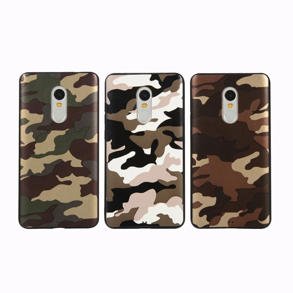 Camo Cover For Xiaomi Redmi Note 4X Case Silicone Soft TPU Green Desert