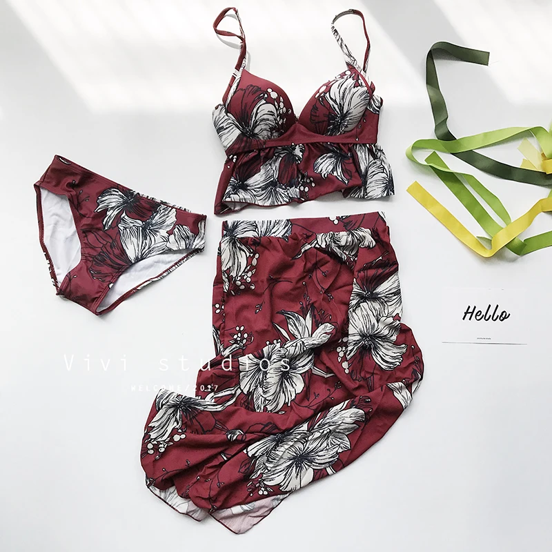 Maillot de bain femme 2018 танкини отжимать танцини набор купальник женский плюс комплект из