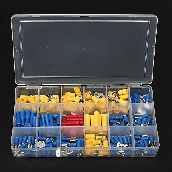 

180pcs Assorted Insulated Electrical Wire Terminals Crimp Connector