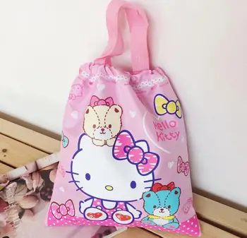 

5 Pcs Cartoon Travel Home Clothing Drawstring Pouch Organizer Storage Bags