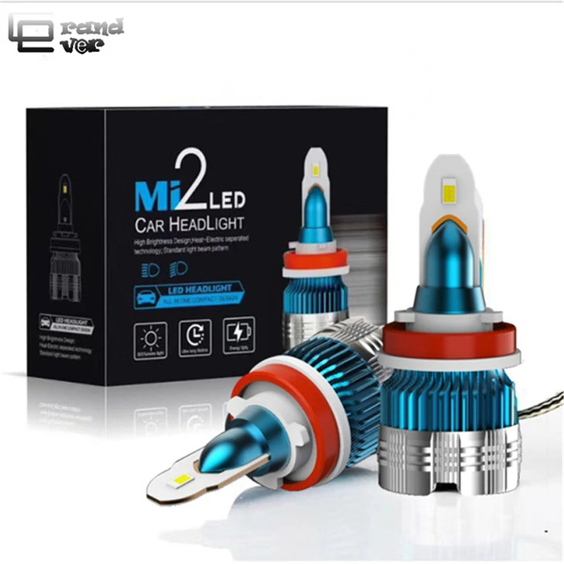 2018 Новые 50 W 6000LM H7 светодиодный фар H4 мини-лампочки Canbus H1 H3 H8 H9 H11 9005 HB3 9006 HB4 880 авто