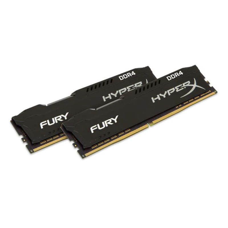 

HyperX FURY Black 16GB DDR4 3400 MHz Kit, 16 GB, 2 x 8 GB, DDR4, 3400 MHz, 288-pin DIMM, Negro
