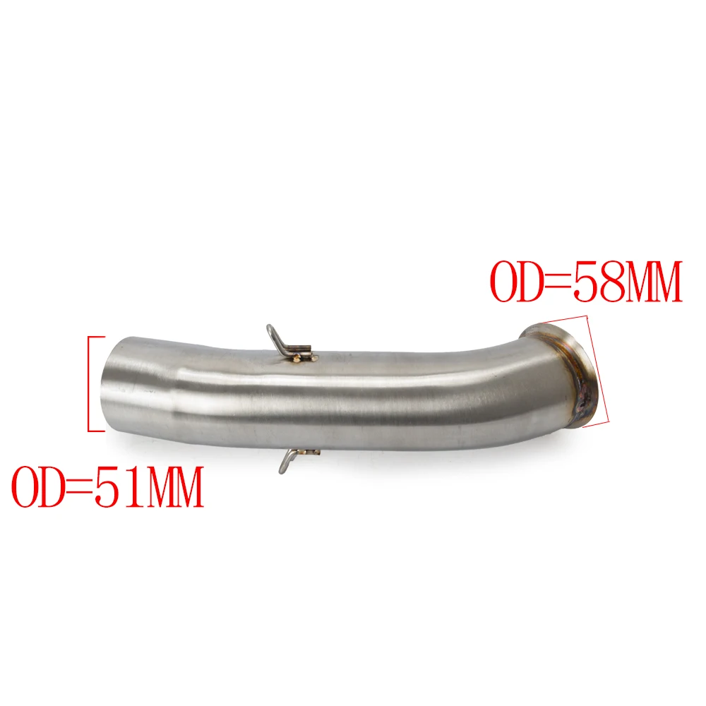 Мотоцикл выхлопной системы скольжения на среднее соединение трубы глушитель для KTM DUKE 390 250 125 DUKE390 RC390 slip-on с выхлопом