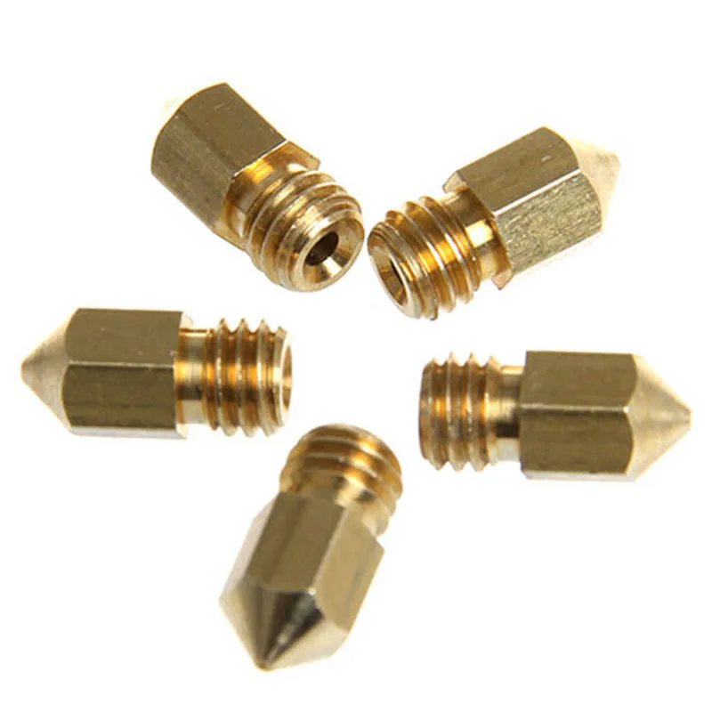 Для 3D-принтеры 3D-принтеры экструдер j-глава латунь сопла печатающей головки для Mk8 Makerbot 3D-принтеры Запчасти с Размеры 0,4 мм