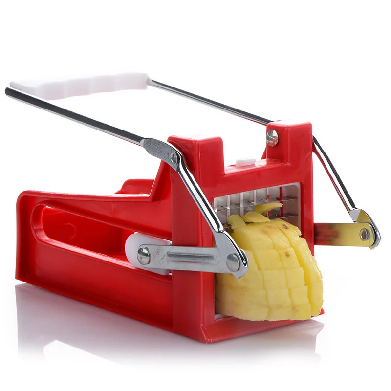 Newest Hand Push Type Potato Chipper French Fries Slicer Maker