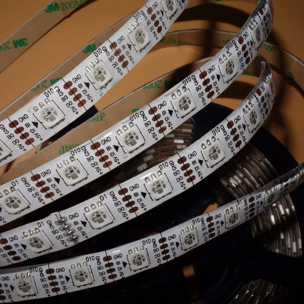 4 м/катушка Адресуемая 60 светодисветодиодный s/m DC5V WS2813 RGB светодиодная Пиксельная