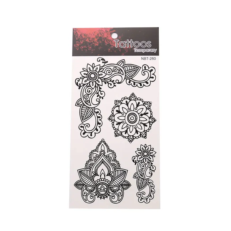 

Creative Black Waterproof Tattoo Stickers Unisex Body Art Tattoo Stickers Exquisite Pattern Tattoo Stickers