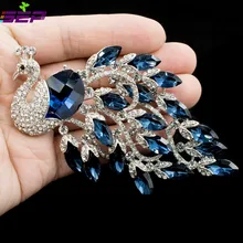 SALE Peacock Brooches Rhinestone Animal Pins Broaches Women Jewelry Accessories Birthday Gifts 6543