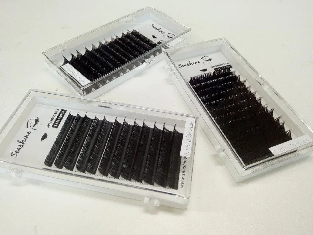 

10trsys package sale Mix Volume Eyelash Extension C/D/L curl Individual Lashes Extention Mixed Lengths 100% handmade