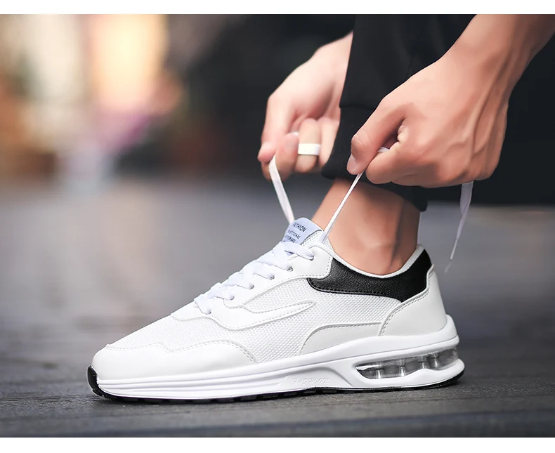 Новые удобные уличные брендовые кроссовки мужские сетчатые дышащие спортивные туфли высокого качества Нескользящая воздушная подушка