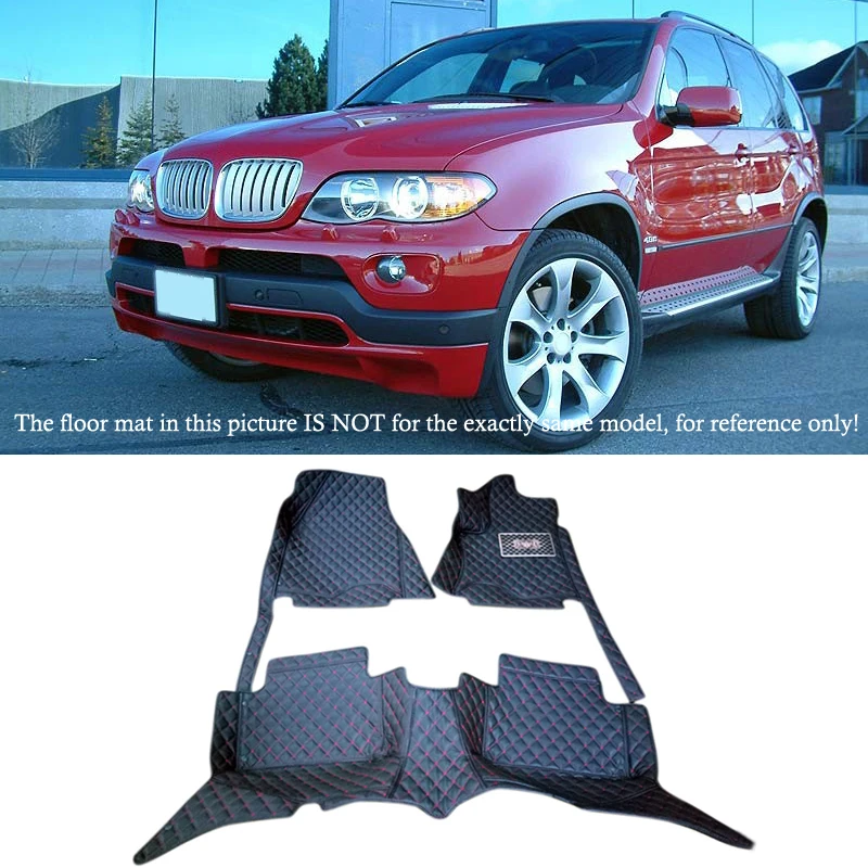 2004-2006 для BMW X5 E53 2004 2005 2006 аксессуары для интерьера, кожаные ковры, покрытие для автомобиля, коврик для ног, коврик, 1 комплект
