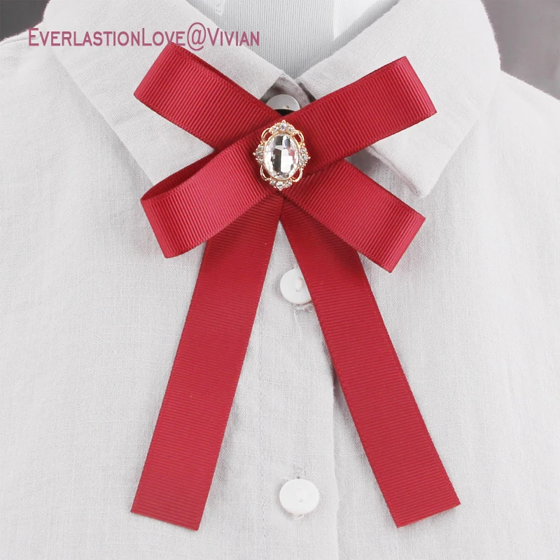 SUQI Новая мода броши «бант», булавки, ювелирное изделие для Для женщин ленты шейные галстук бабочка брошь Для женщин детей брошь галстук бабочка для вечерние свадебные 2019