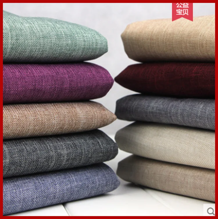 

Solid colo Cotton Linen Fabric For Patchwork Quilting/DIY Sewing/Sofa Table Cloth/Furniture Cover Tissue/Cushion Meter 100*150cm