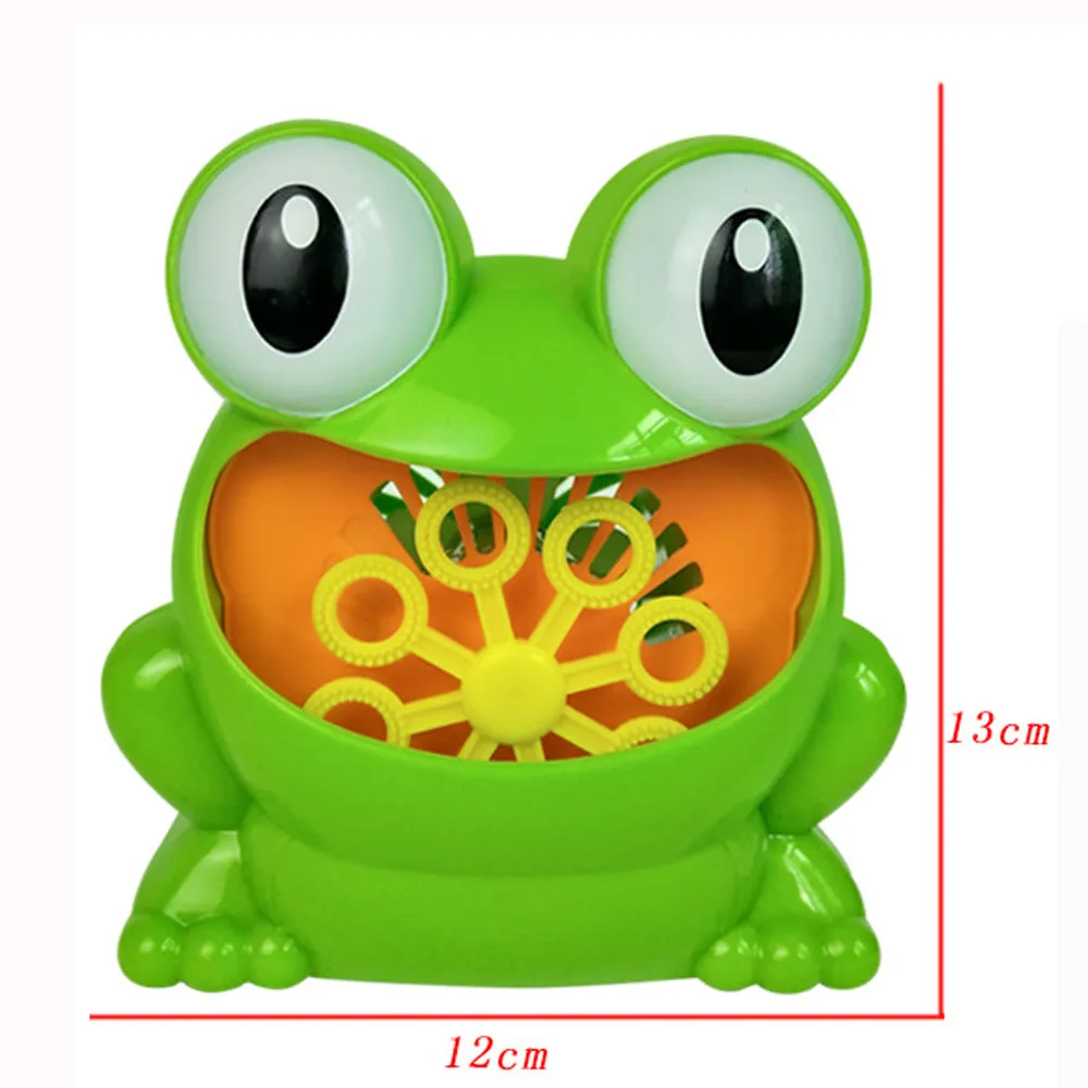 New Cute Frog Automatic Bubble Machine Blower wedding Maker Party Summer Outdoor Toy for Kids bubble machine wedding