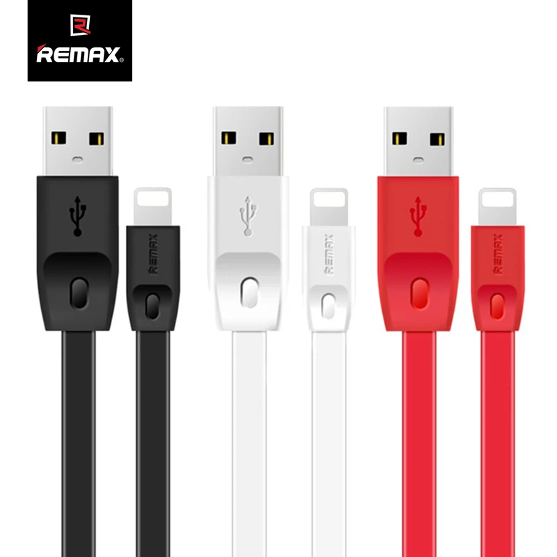 ريماكس 1 m 2 m سريع شحن USB كابل بيانات ل فون 7 8 زائد X XS ماكس XR 5 5 S 6 6 S زائد SE الهاتف المحمول شقة USB كابلات شحن