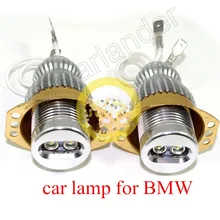 For E90 E91 3 Series 1Pair No Error LED Marker Halo Ring Lamps White 10W Angel Eye Lights high quality