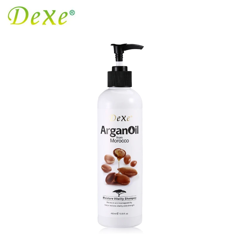 

400ml Dexe Argan Oil Shampoo Professional Moisture Vitality Shampoo Helps Restore Smoother Softer And Strength Hair Care Product
