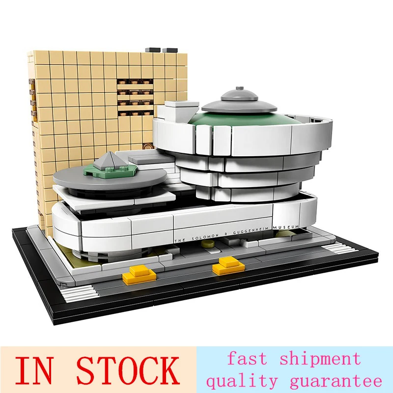

10679 Architecture Building Set Solomon R. Guggenheim Museum Model Building Block Bricks ToyS