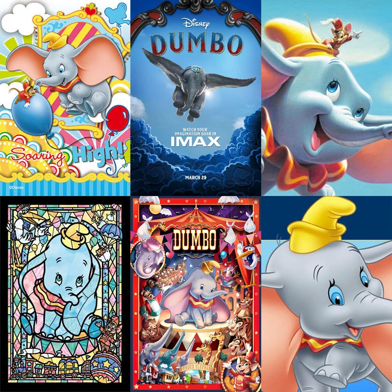 

5D diy diamond painting cute dumbo new arrivals full square/Round drill diamond embroidery cross stitch cartoon Rhinestone Mosai