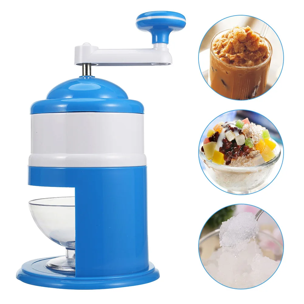 

Stainless Steel Household Handhold Manual Ice Crusher Hand Shaved Ice Machine For Shaved Ice Snow Cones Slushies