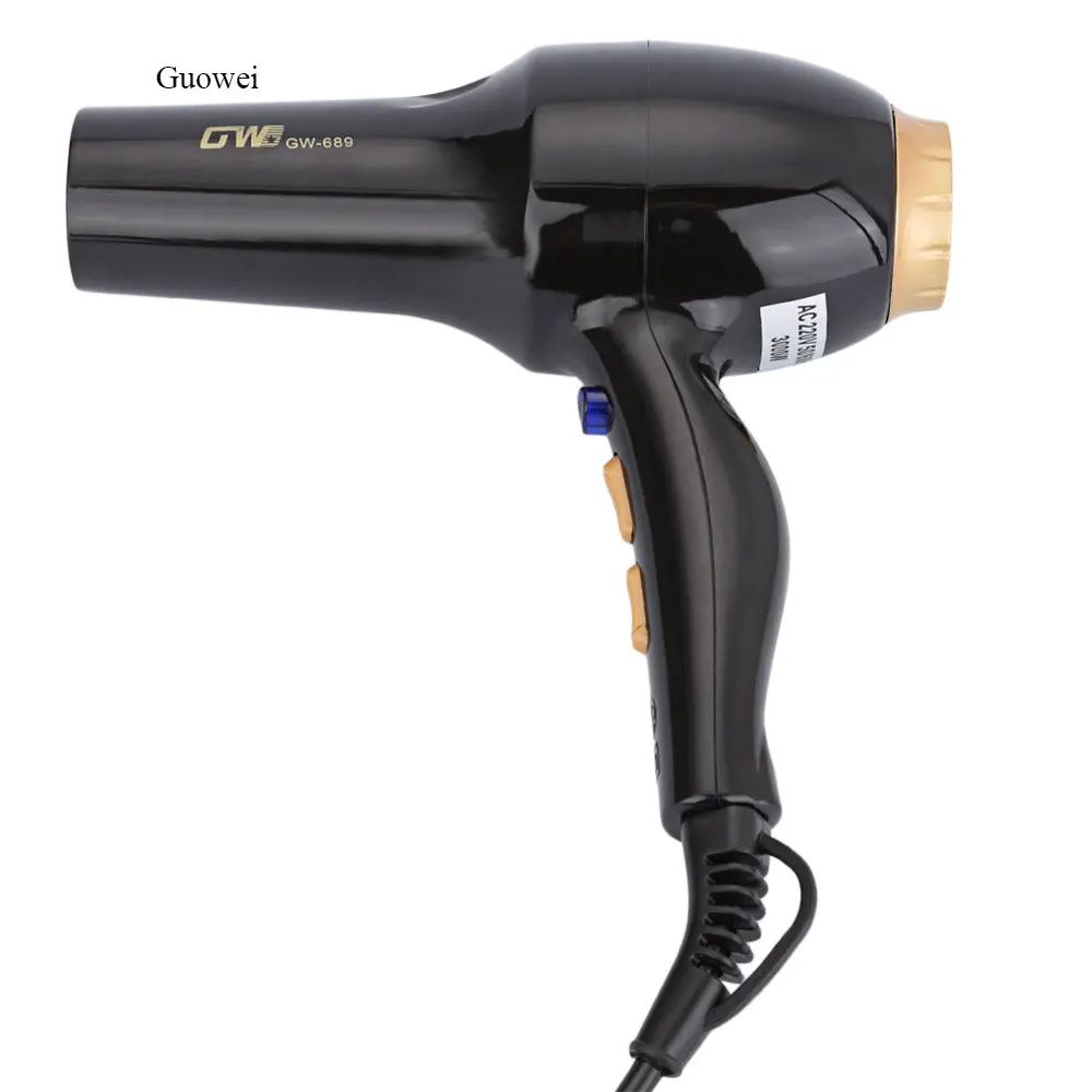 Guowei Hair Dryer Professional Salon Blow Dryer 3000W High Power Energy Saving Hot Cold Air Hair