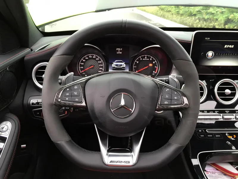2015-2016 Mercedes Benz W205 C63 Interior Trim Kit DCF (40)