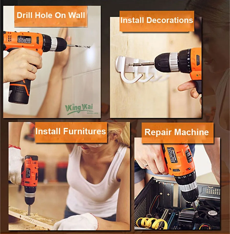 Cordless Lithium Battery Electric Drill-04