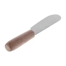 Mini Sandwich Spreader Butter Cheese Slicer Knife Stainless Steel Spatula Kitchen Tool With Wooden Handle