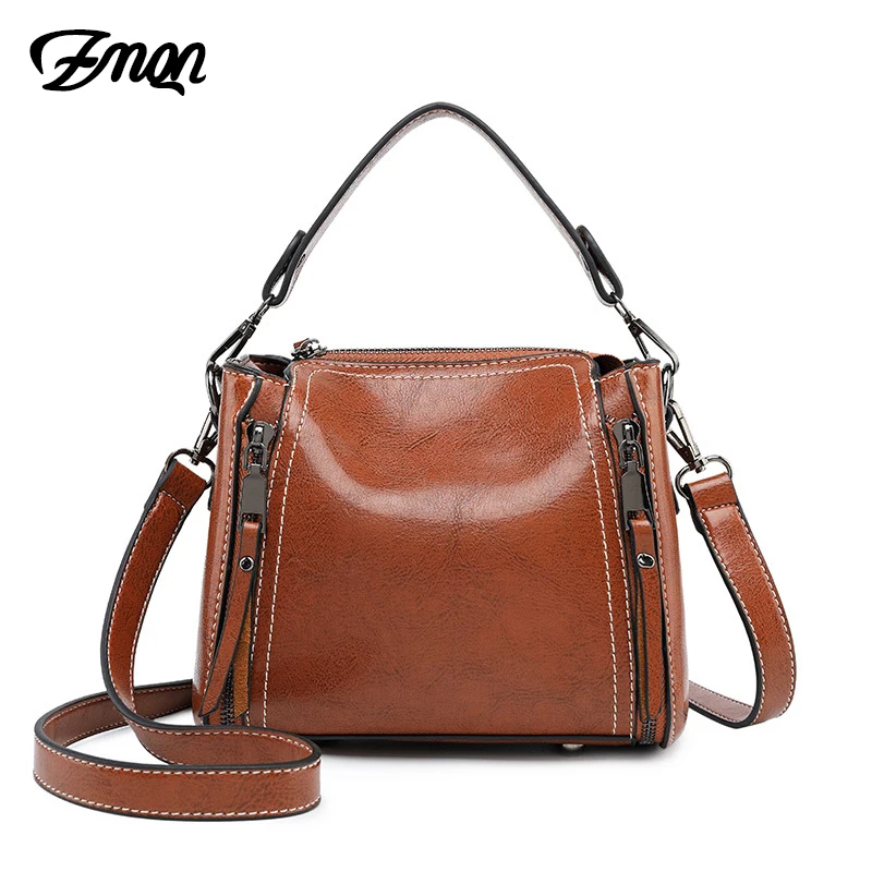 

ZMQN Women Bag Small Crossbody Bags for Women Vintage Flap Cross Body Bag 2019 Famous Brand Oil Wax Leather Handbags Ladies C254