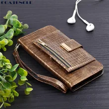 

COATUNCLE sFor iPhone 6S Plus Case Crocodile Wallet PU Leather Cover Phone Case For Fundas iPhone 6 Plus Case Flip Cases