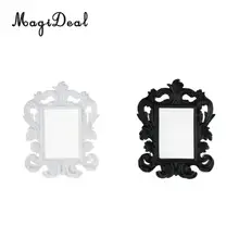 MagiDeal Vintage Mini foto marco de la pared decoración boda fiesta regalo Favor Blanco/negro