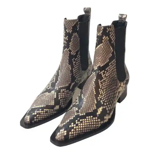 snakeskin booties cheap