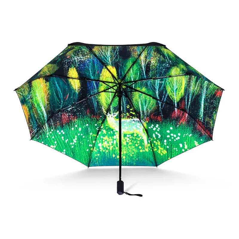 Bright Outdoor Sun Women Umbrella Anti UV Umbrella Foldable Umbrella