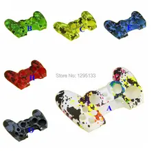 10 шт. для Dualshock 4 PS4 Slim Pro чехол для контроллера камуфляжная защита Противоскользящий Мягкий силиконовый чехол наклейка аксессуары