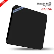 Android 6.0 TV Box New Mini M8S II 2G/16G Amlogic S905X TV Box Bluetooth 4.0 kodi 2.4G wifi Smart TV Box Media Player iptv JD003