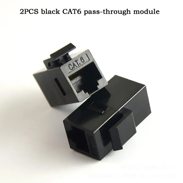 Ethernet Coupler 3pcs RJ45 Connector CAT6 Straight Through Networks Module Information Socket Computer Coupler Cable Adapter for Networks Engineering and Home Improvement Ethernet Coupler 3pcs RJ45 Connector CAT6 Straight Through Networks Module Information Socket Computer Coupler Cable Adapter for Networks Engineering and Home Improvement