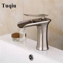 Free shipping Nickel Waterfall Faucet Bathroom Faucet Bathroom Basin Faucet Mixer Tap Hot & Cold Sink faucet Lavatory Tap Free shipping Nickel Waterfall Faucet Bathroom Faucet Bathroom Basin Faucet Mixer Tap Hot & Cold Sink faucet Lavatory Tap